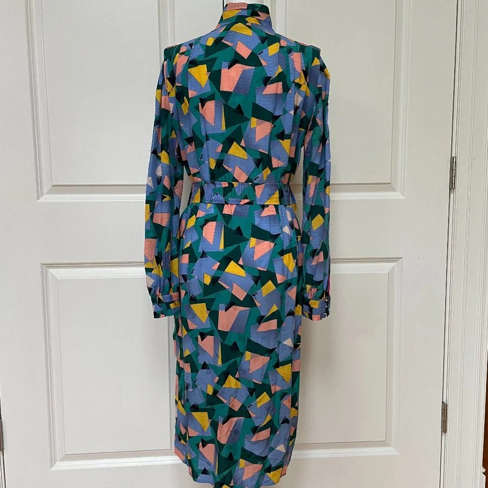 Bold Geo Mock Neck Dress With Sporty Stripe from Coach - Picture 3 of 5